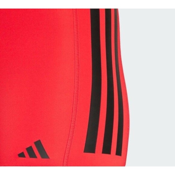 adidas women Optimé 3-Stripes 1/4 Short Leggings SZ M - Picture 4 of 4
